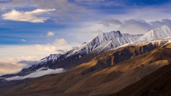 4K Timelapse of sunrise at Pangong lake, Ladakh, Jammu and Kashmi, India