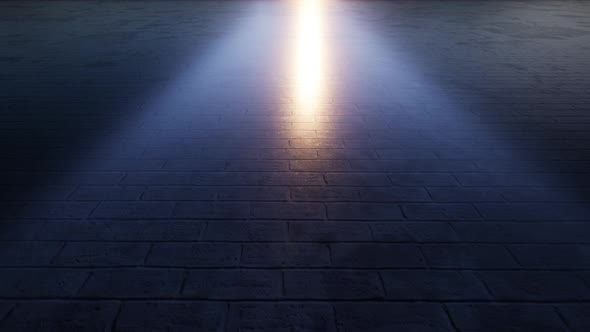 Camera Movement On A Reflective Floor