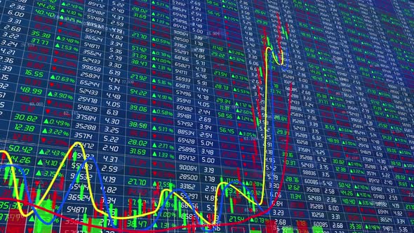 Chart Background Of Stock Market Price Rise Data