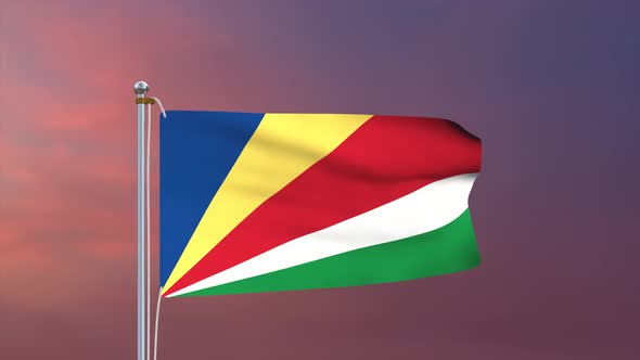 Seychelles Flag 4k