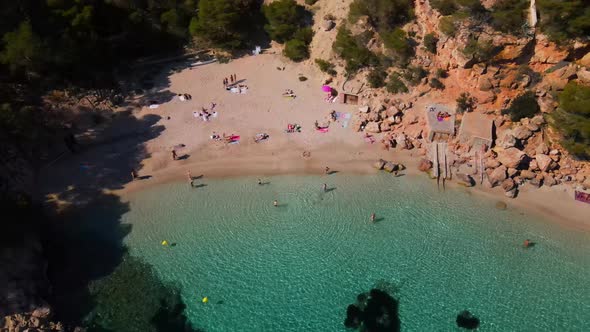 Cala Salada and Saladeta in Ibiza, Spain