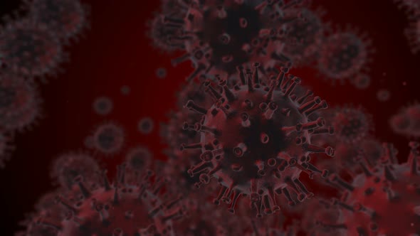 Coronavirus COVID-19 medical animation. The virus model is realistic.