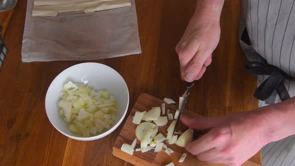 Chopping Onion CloseUp