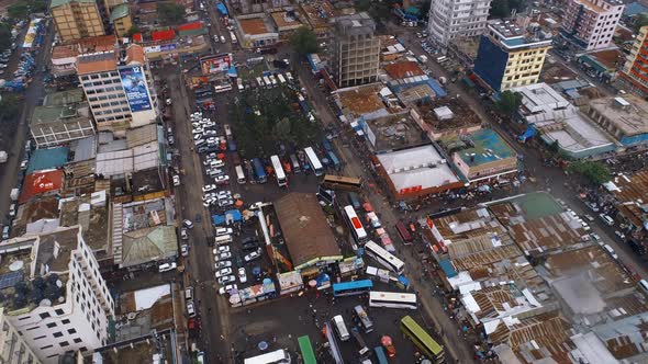 Aerial view of the Arusha City