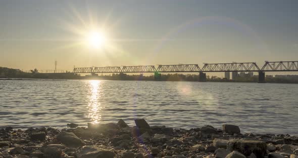 Timelapse of City River Bank