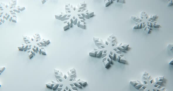 Snowflakes Background Loop - 4K