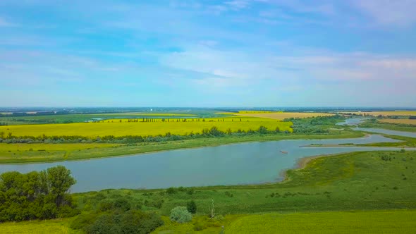 Flying Over Agricultural Fields