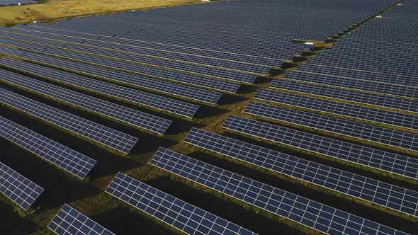 Drone Shooting Solar Panel Station