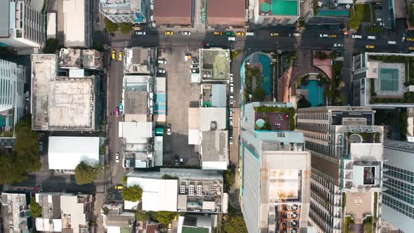 Sukhumvit Aerial View in Central Bangkok in Thailand