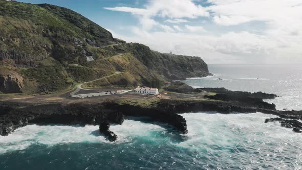 Drone Footage of the Beautiful Natural Landscape Within the Atlantic