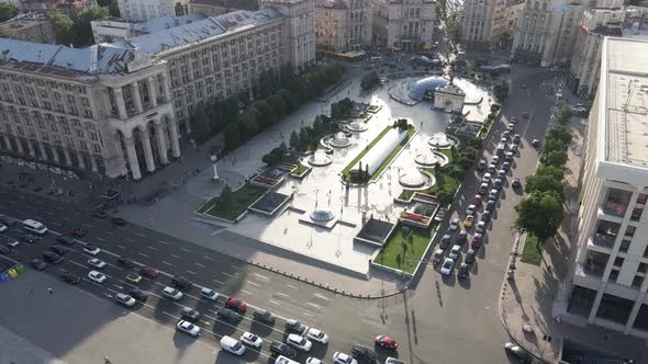 Ukraine: Independence Square, Maidan. Aerial View