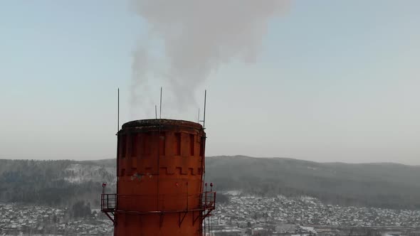 Chimney with Smoke Top View