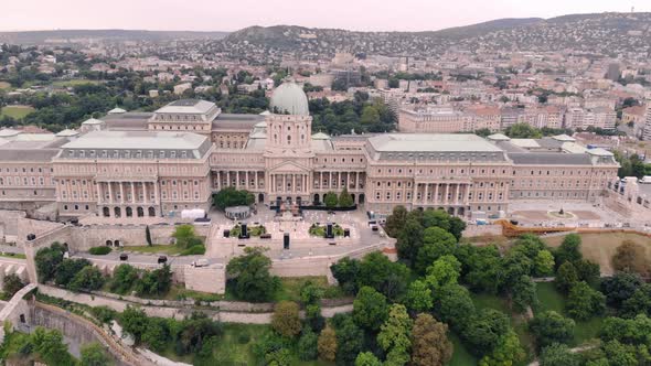 Buda Castle Royal Palace Aerial View