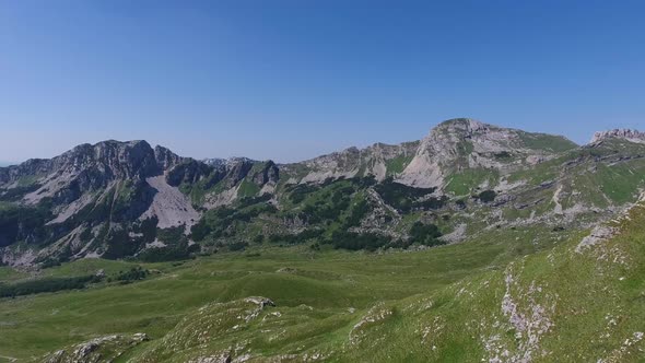 Aerial View of Mountains in Park Durmitor