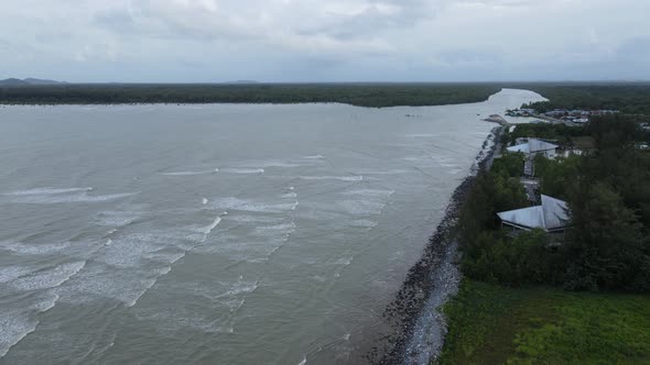 Prawn Fish Farm Aerial