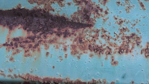 Rusty Painted Metal Surface