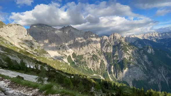 Clouds and Mountain Timelapse