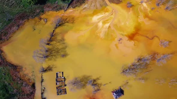 Lake Polluted With Toxic Mining Residuals