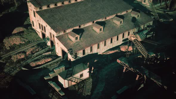 Aerial View of Old Abandoned Mine