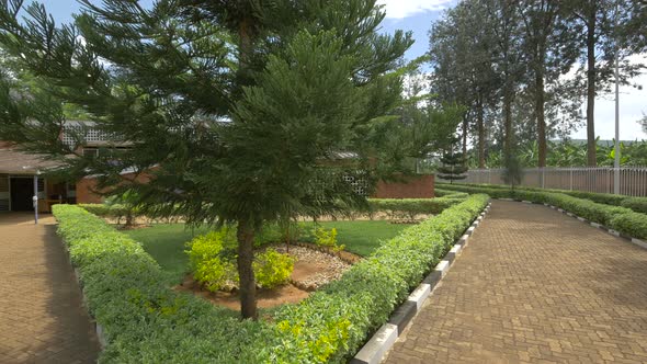 The Nyamata Memorial Church's yard in Kigali
