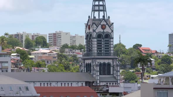 Famous caribbean church (Fort de France, Martinique)