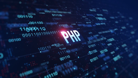PHP Digital Binary Code Background