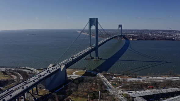 New York Brooklyn and Harbor Verrazano Bridge