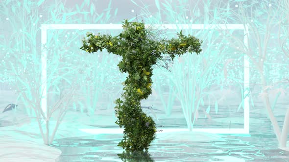 tree Monster Dancing clip isolated. plant character,  rockette kick Dance,  jazz dancing, 3d render