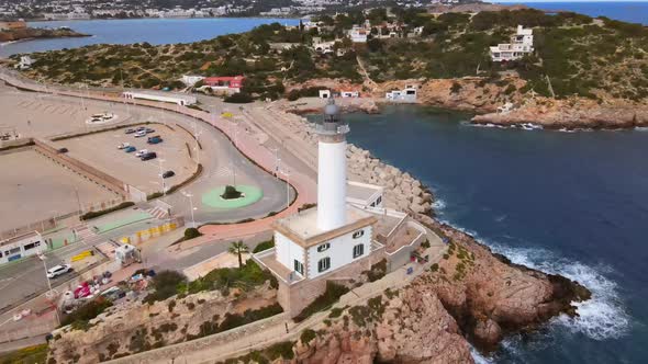 Faro de Botafoc in Ibiza, Spain