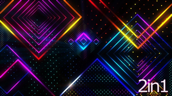 4k Colorful Neon Box Vj Pack alt