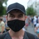 Opposition Person Protesting in Facemask Under Covid Epidemic Restrictions - VideoHive Item for Sale