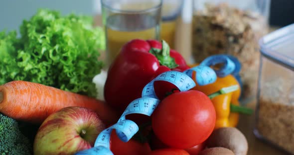 Vegetable Diet Nutrition and Medication Concept
