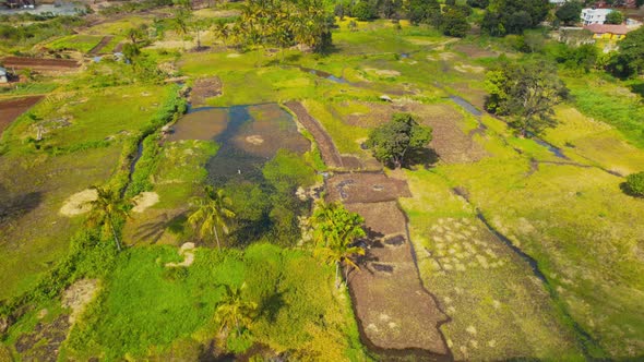 Aerial view of the Morogoro town in  Tanzania