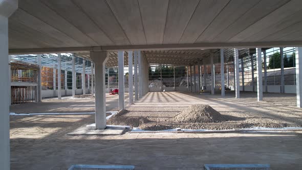 Inside a Building Under Construction