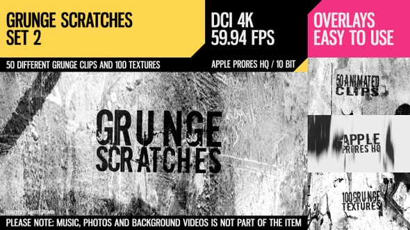 Grunge Scratches (4K Set 2)