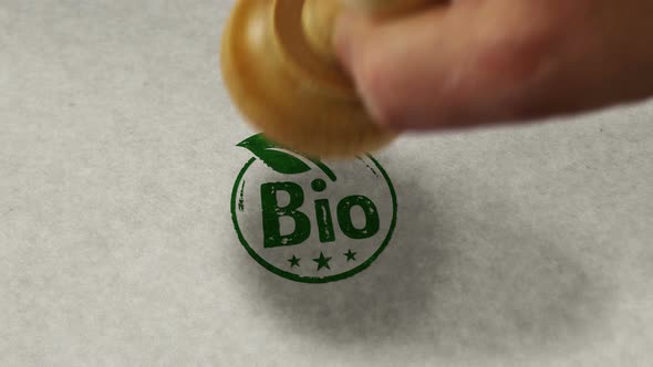Bio natural and organic stamp and stamping loop