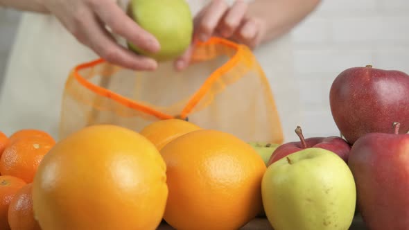 Eco Shopping with Fruits