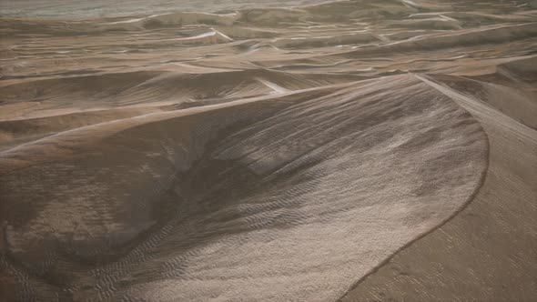 Red Sand Desert Dunes at Sunset