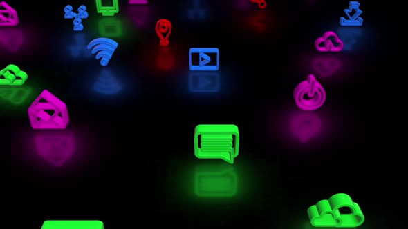 Social Icon Neon 01 Hd 