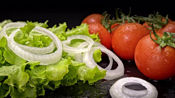 Salad Ingredients Close Up