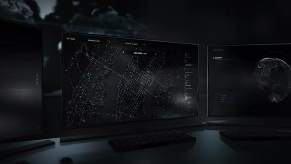 Software Scanning City Map Data To Track Position Of All Transport Vehicles alt