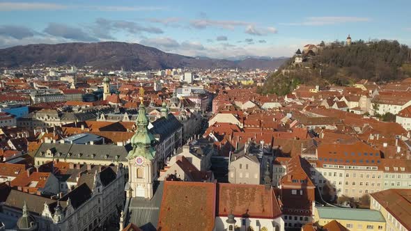 CItyscape of Graz, Austria