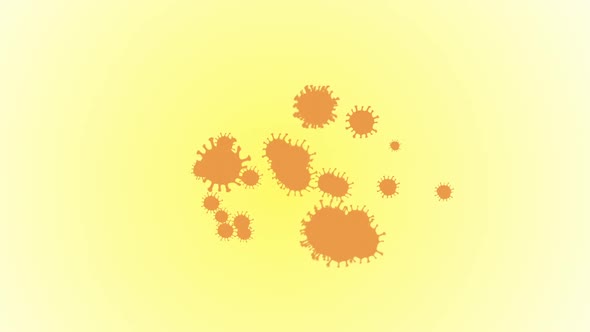 dynamic background with moving viruses