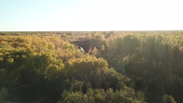 Autumn Forest And River 09