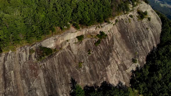 Drone footage flying over and around Yonah Mt. in Georgia.