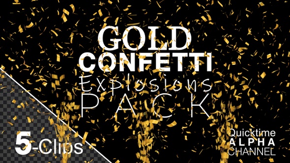 Gold Confetti Pack