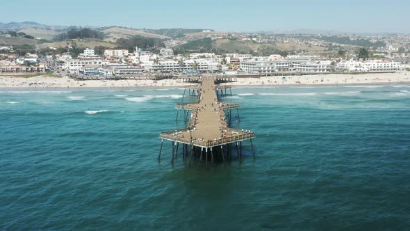 Ideal Californication  Footage Cinematic View on Scenic Pier at Pismo Beach