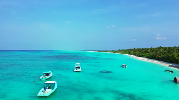 Aerial top down landscape of marine seashore beach break by blue sea and white sand background of a 