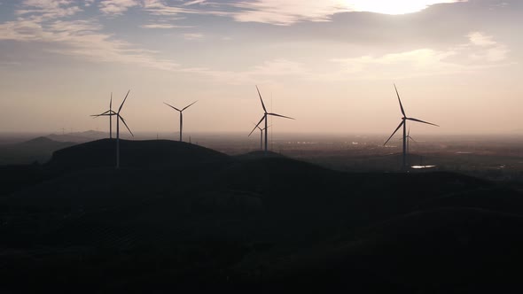 Solar power station in montain