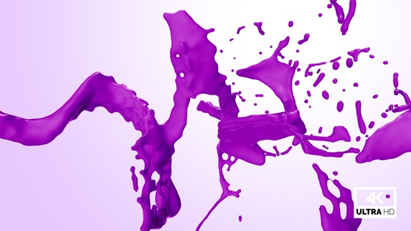 Splash Of Purple Paint